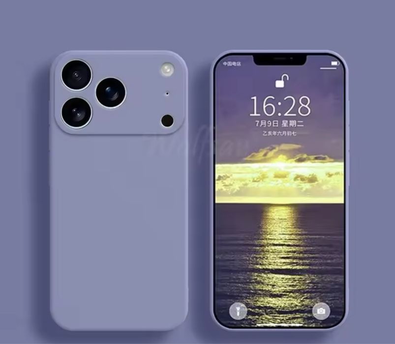 Iphone 17/17 AIR/17 PRO/17 PRO MAX - Husa Soft Alcantara Folie Sticla