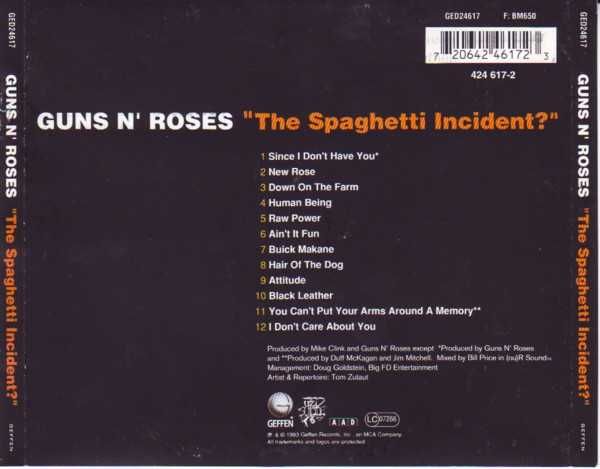 CD Guns N' Roses - The Spaghetti Incident? 1993