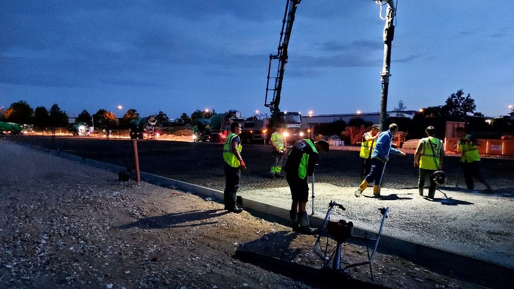 Turnare beton elicopterizat