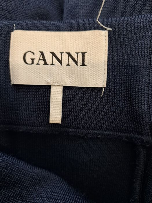 Ganni пола плетиво в тъмносин цвят р-р С