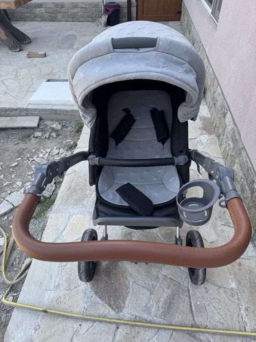 Количка 3 в 1 Lorelli Rimini COOL GREY STARS