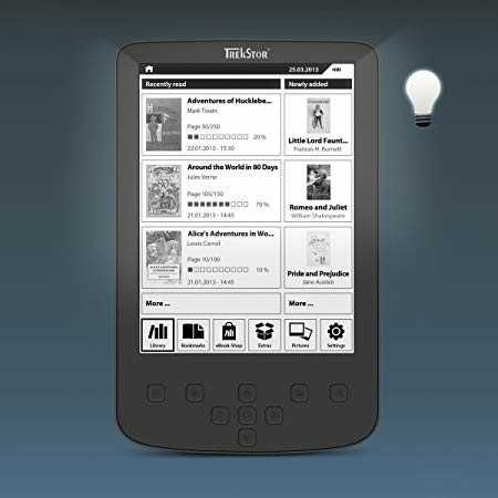 Четец за Електронни книги 6 инча TrekStor Pyrus 2LED