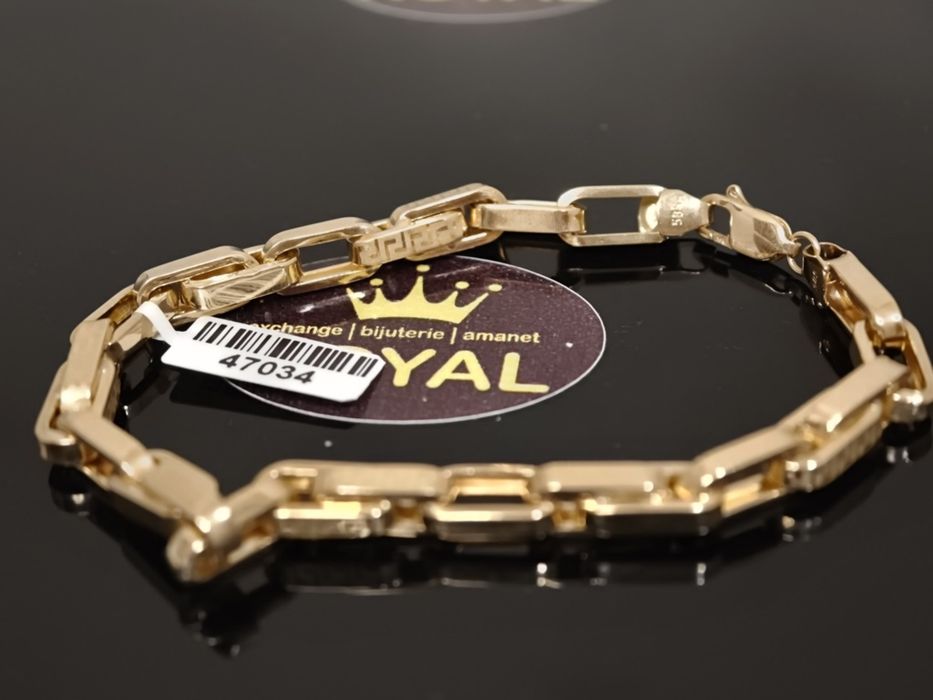 Bijuteria Royal: Brățară aur 14k/13.12 gr