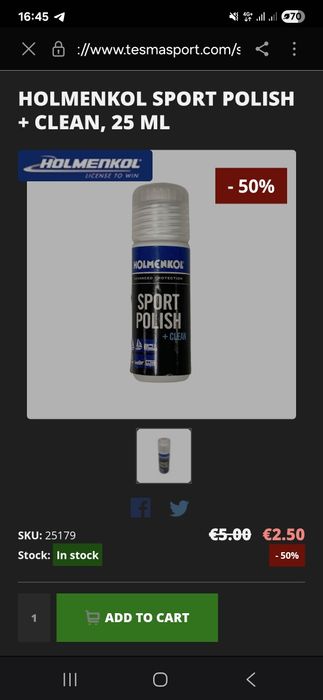 Holmenkol чистящий полироль для дерева