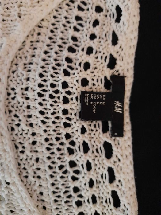 Rochita tricotata de plaja H&M alba, M