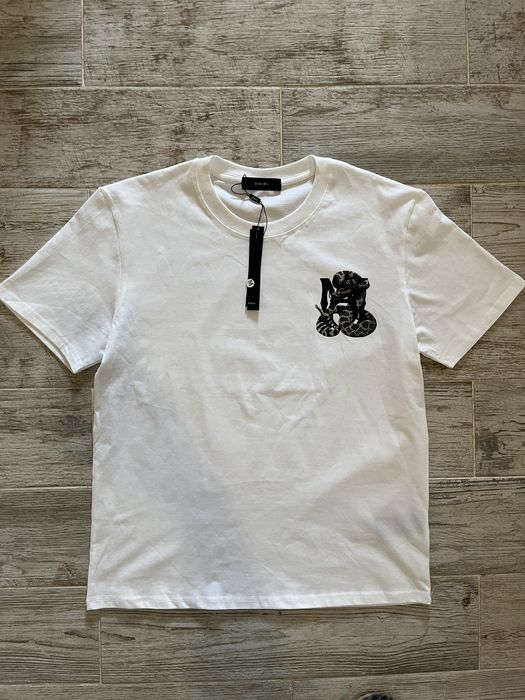 Amiri White Tee Snake