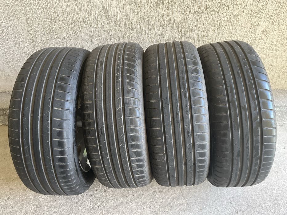 Комплект 4 броя оригинални лети джанти за Шкода с летни гуми 205/55/16
