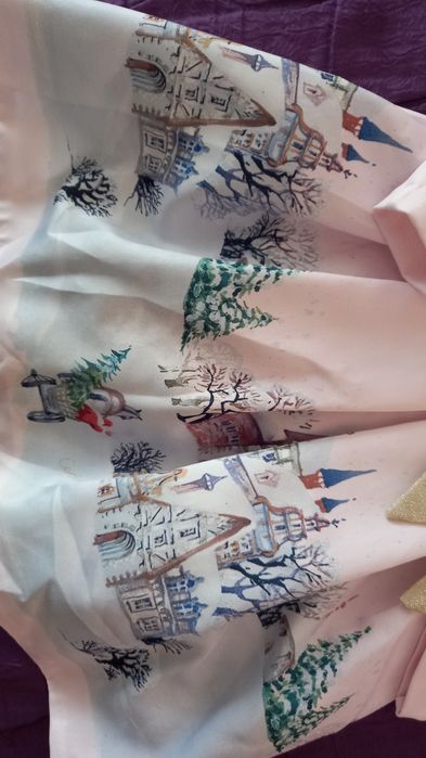 Страхотна Коледна  рокля -116 размер+подарък