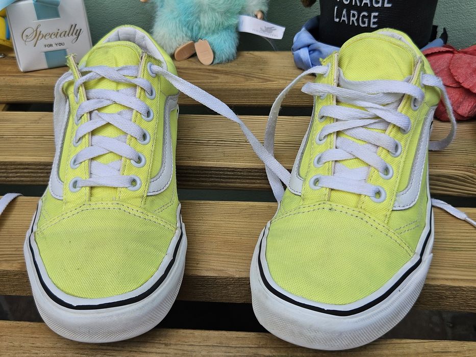 Vans кецове в неоново жълто N37