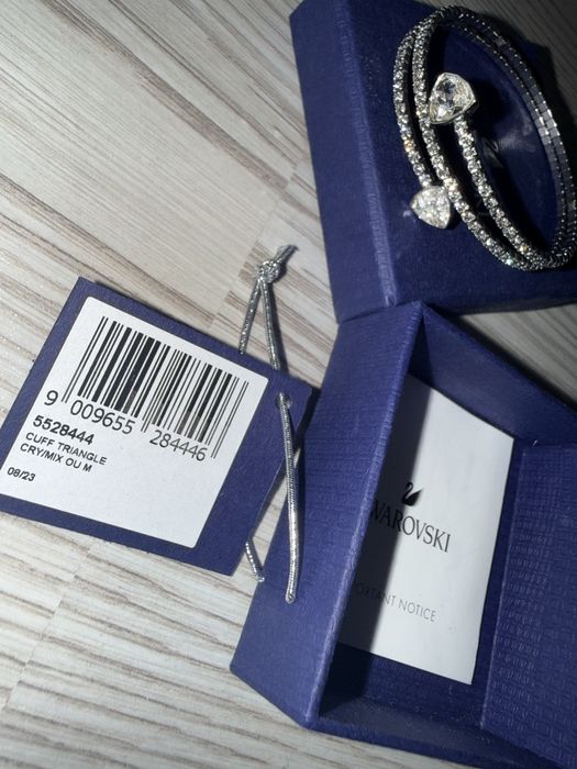 Brațară Swarovski Originala cu inimi