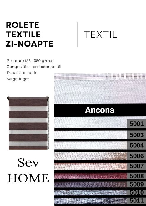 Rolete textile zi-noapte cu Montaj București