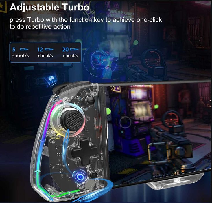 Controller Nintendo Switch v1/oled TMR joysticks, swappable thumbstick