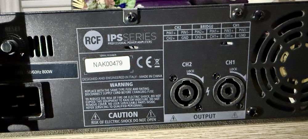 Vand amplificator  rcf ips3700