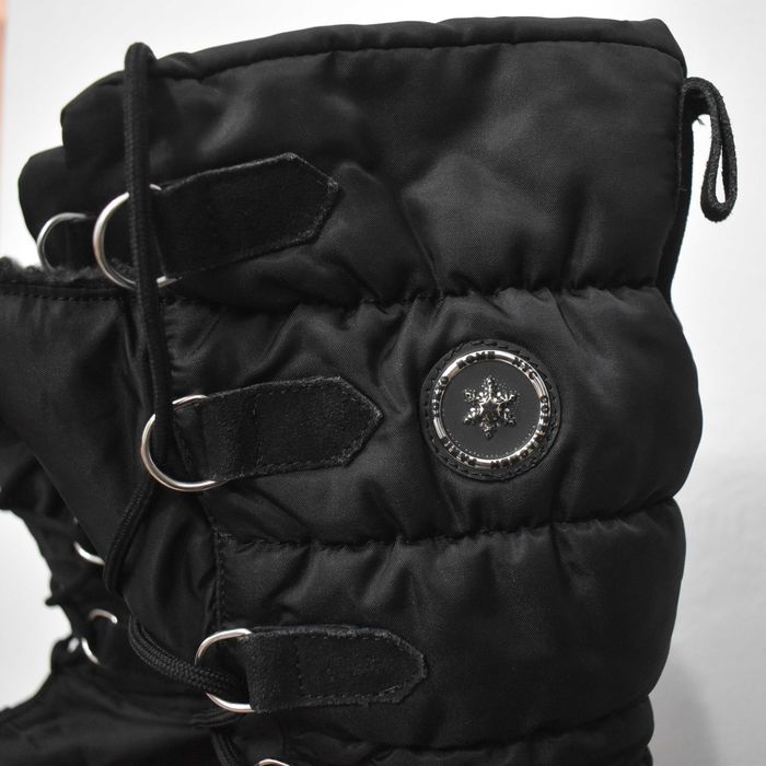 Cizme J-Tex negre cu puf