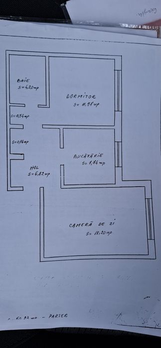 Apartament două camere, Șoseaua București. Pentru renovare!