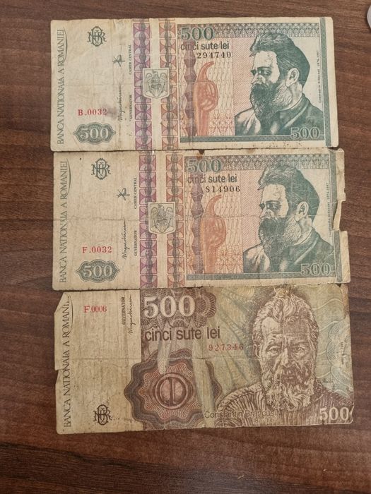 Vand bacnote diferite cu Constantin Brancusi