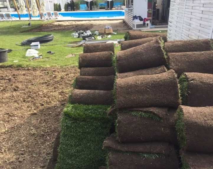 Gazon Verde Dens – Amenajare Sol și Irigare Automată