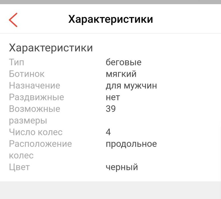Ролики мужские беговые