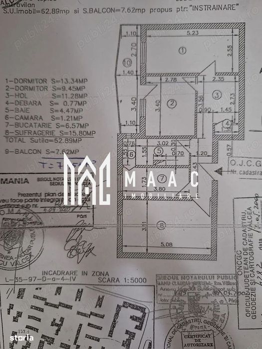 Apartament 3 camere decomandat | Ostroveni, Râmnicu Vâlcea | 70 mp, re