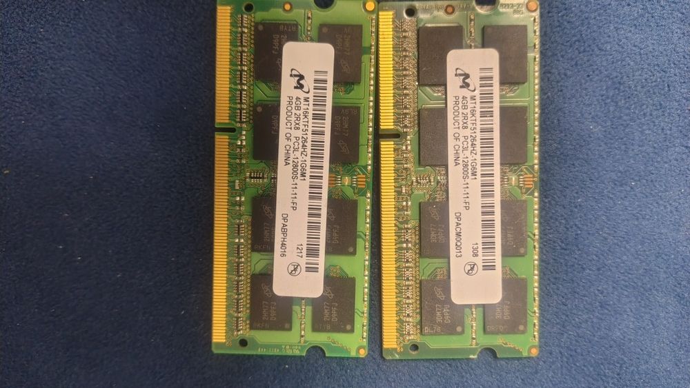 Kit Memorie  Laptop 8GB (2x4GB) diverse marci, DDR3L / DDR3