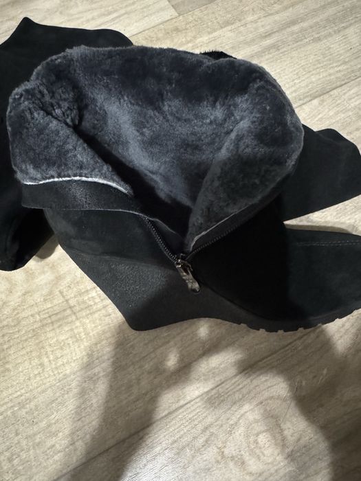 Сапоги натуральная замша