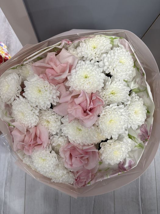 Цветы 5 роза и хризантема)