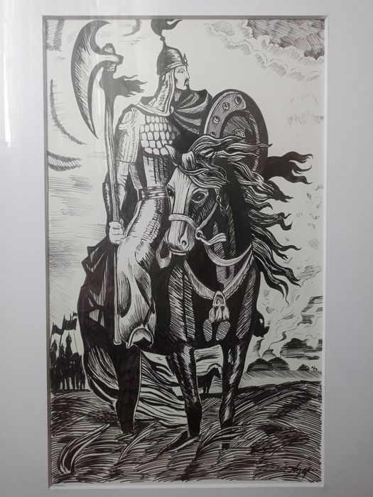 картина  чёрно-белая