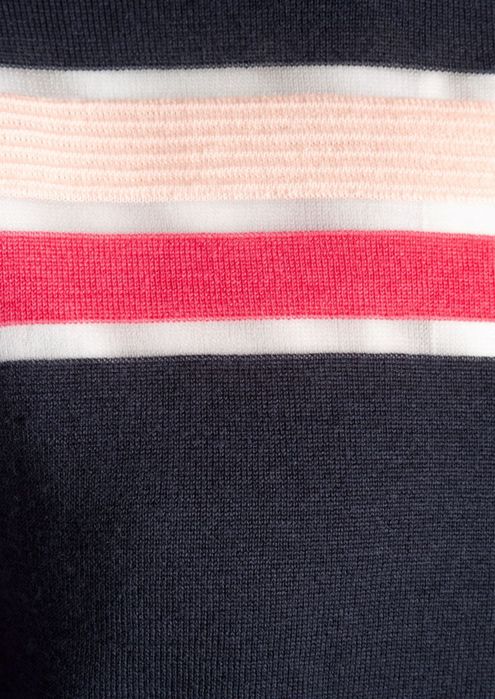 &Other stories пуловер 100% вълна с контрастни ленти