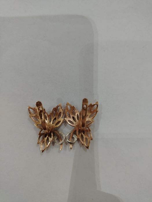 Кленовый лист, серьги СССР 583