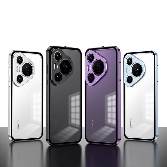 Двоен магнитен кейс за huawei pura 80 със защита на камерите