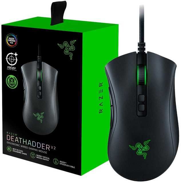 Mouse gaming Razer DeathAdder V2, 20k DPI, Negru