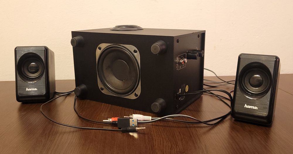 Sistem Boxe PC 2.1 Hama BA-2112 cu Subwoofer