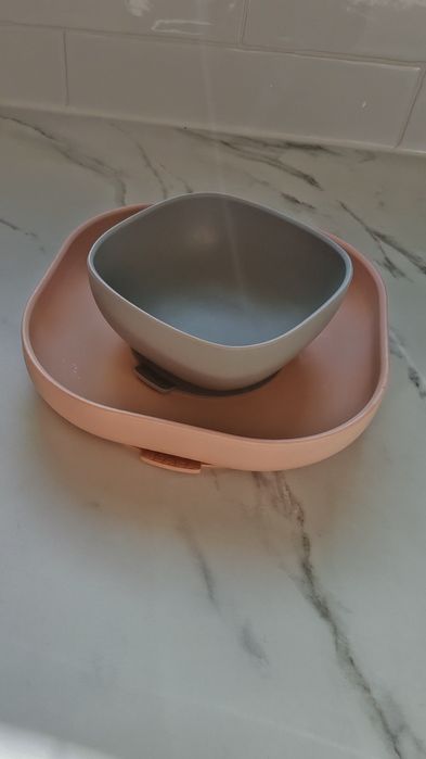 Комплект силиконова чиния и купичка