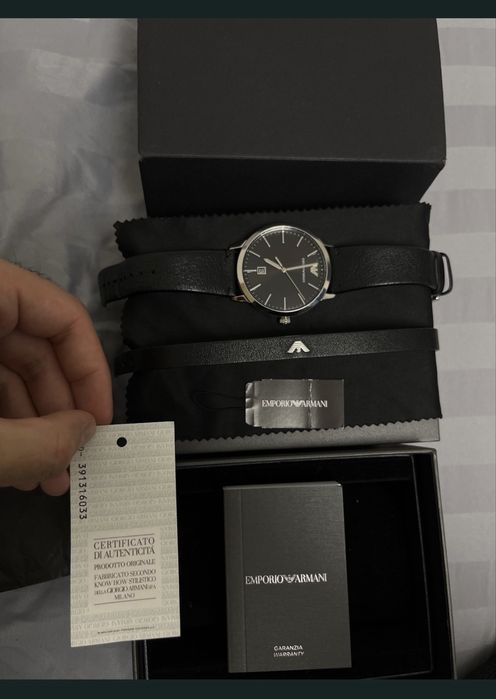 Vând/Schimb set Ceas + Brățară Emporio Armani