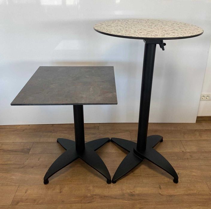 Mese de bar, baze metalice picior masa înaltă HoReCa cocktail blat HPL