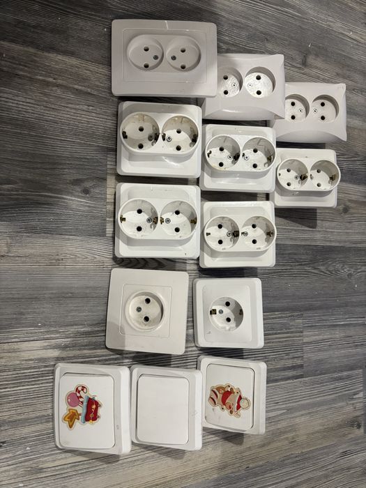 Б/У встр розетки и выкл