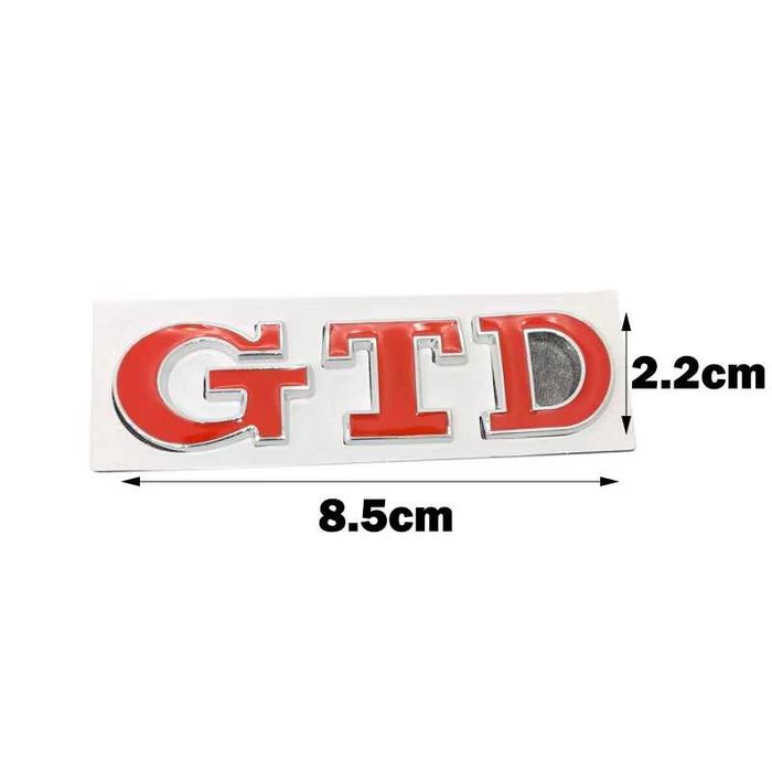 Надпис/Емблема GTD три цвята заден капак