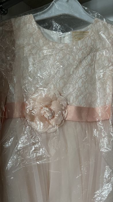 Платье детское розовое