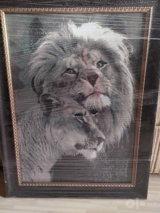 Картина handmade своими руками в рамке.