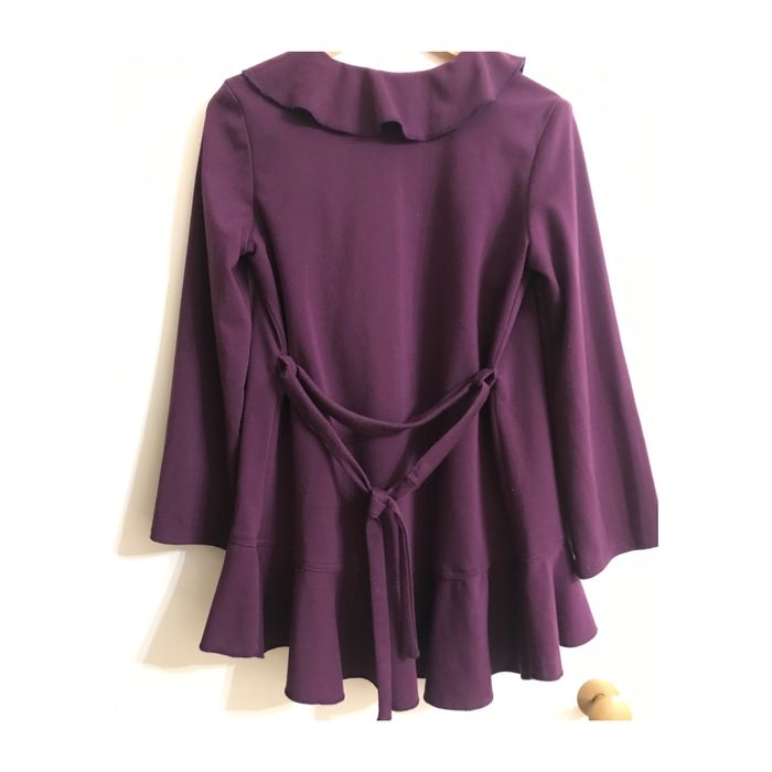 Кардиган накидка, с рюшами (цвет в тренде) женственный образ