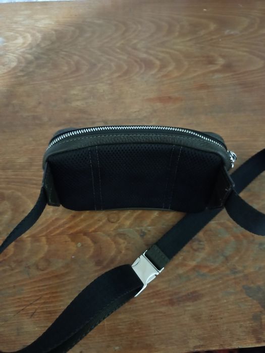 Сумка на пояс Экко, чисто кожаная