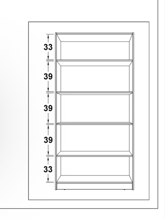 Гардероб с рафтове на Виденов антрацит с дъб сонома
