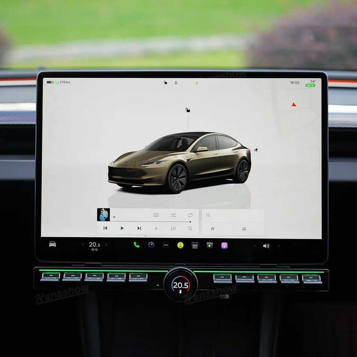Конзола с 20 бутонa за Tesla Model 3/Y /с Ryzen  процесор/ на HansShow