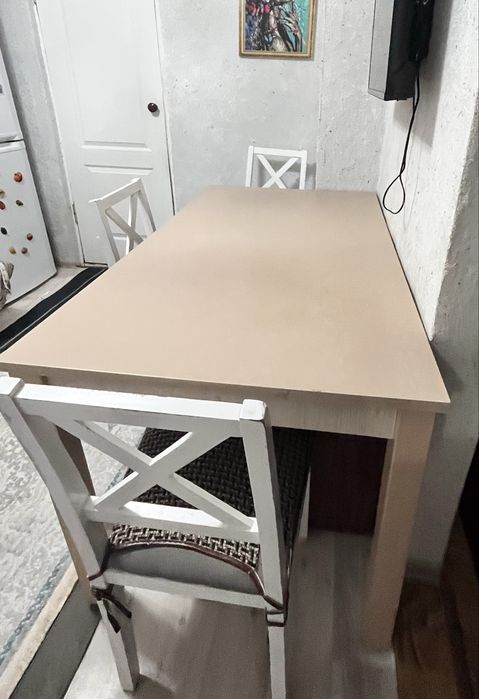 Продам стол со стульями, б/у
