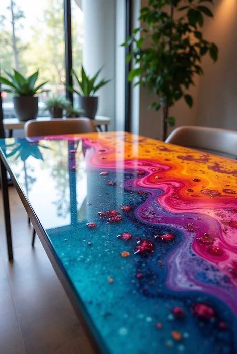 Нетоксична епоксидна смола с ефект на стъкло GLASS DESIGN RESIN