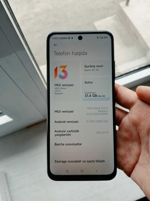 Xiaomi Redmi 10T  8+3 ga 256 full