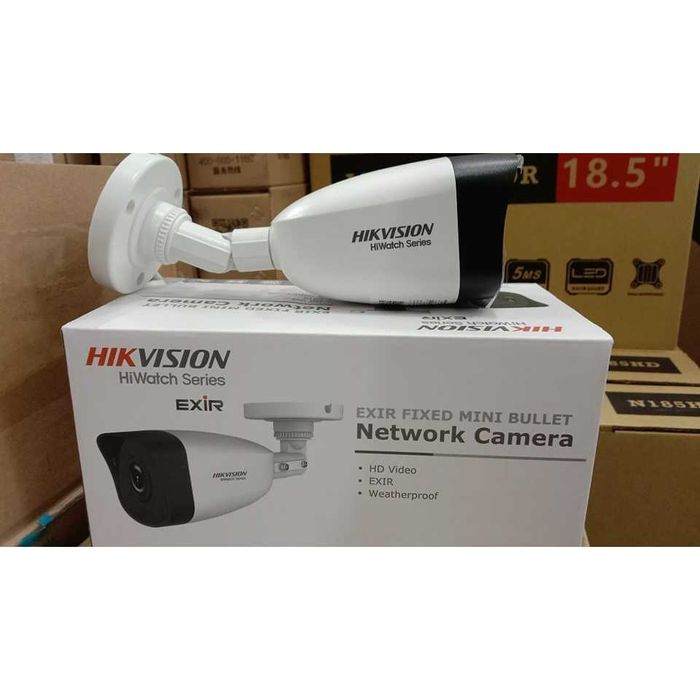 Camera IP Hikvision HiWatch HWI-B140H 4MP 2.8mm IR IP67 PoE Noua