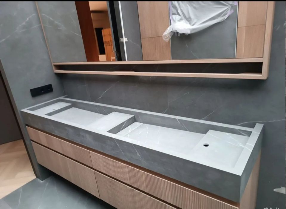 Умывальник из керамогранита на заказ