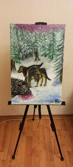 Маслена картина "Ловен успех"