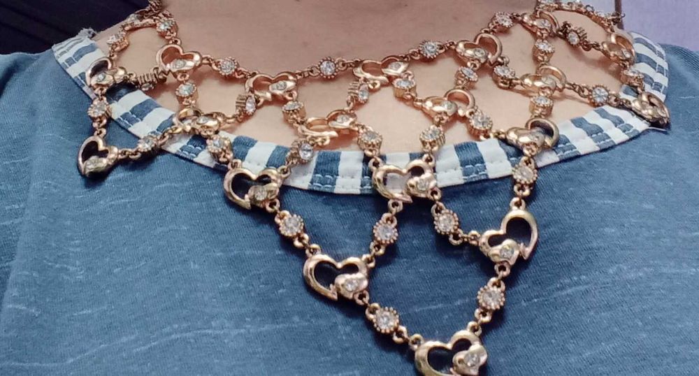 Колье с кристаллами Сваровски